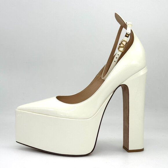 Valentino Garavani White Platform Heels - Picture 4 of 16